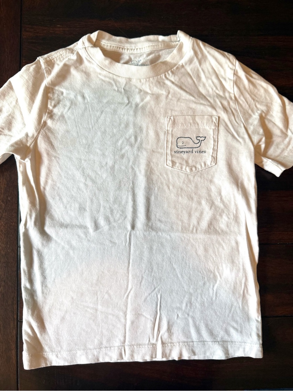 Vineyard Vines White Short-Sleeve Pocket Tee